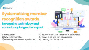 Systematize member recognition awards